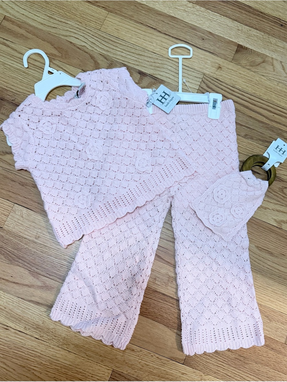 Haute Hippie Pink Open-Knit Sweater